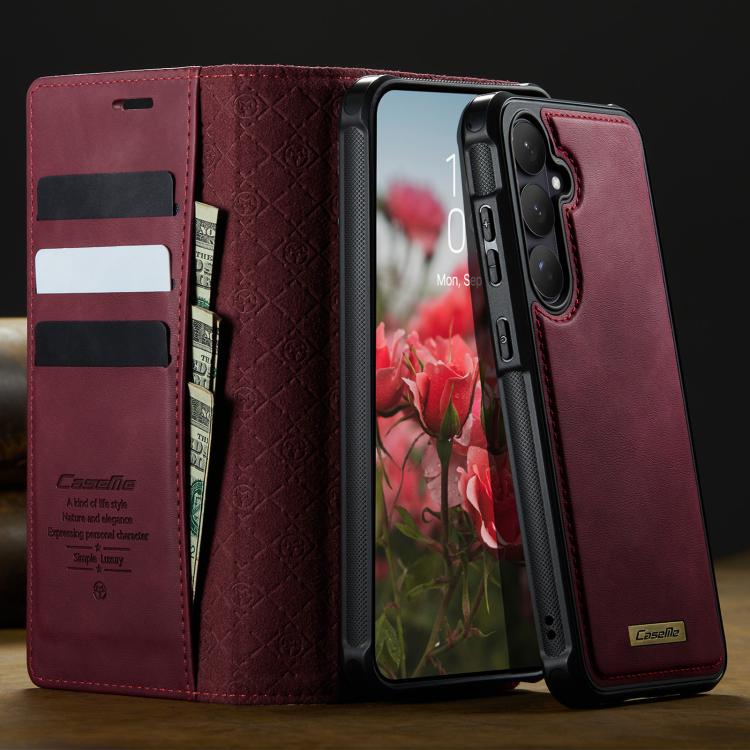 CaseMe C49 Magnetic RFID Blocking Detachable Wallet Leather Phone Case, For Samsung Galaxy S26+ 5G, For Samsung Galaxy S26 Ultra 5G, For Samsung Galaxy S26 5G, For Samsung Galaxy A57 5G