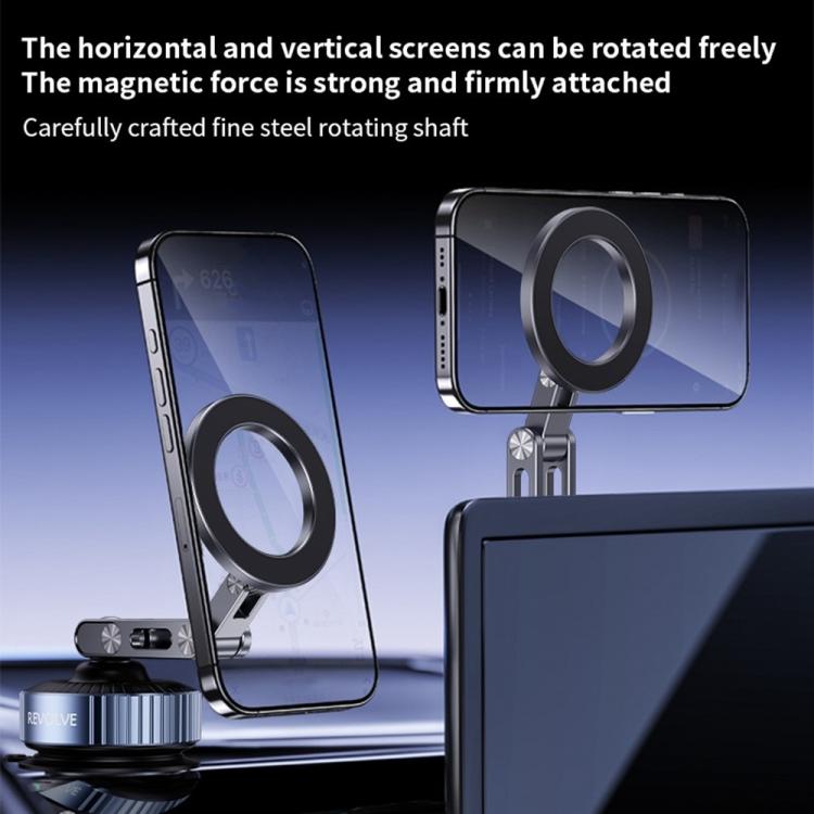 Z25 Vacuum Suction Magnetic Mount Bracket Foldable Car Phone Holder, Z25