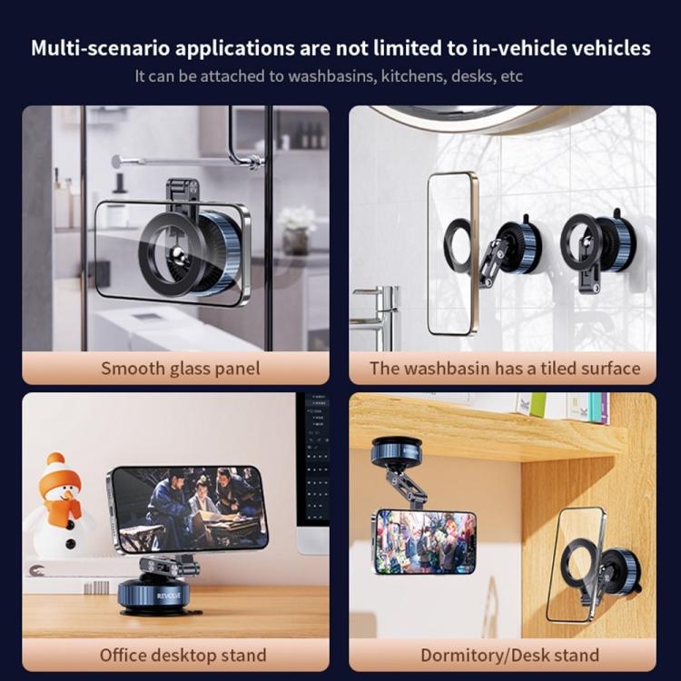 Z25 Vacuum Suction Magnetic Mount Bracket Foldable Car Phone Holder, Z25