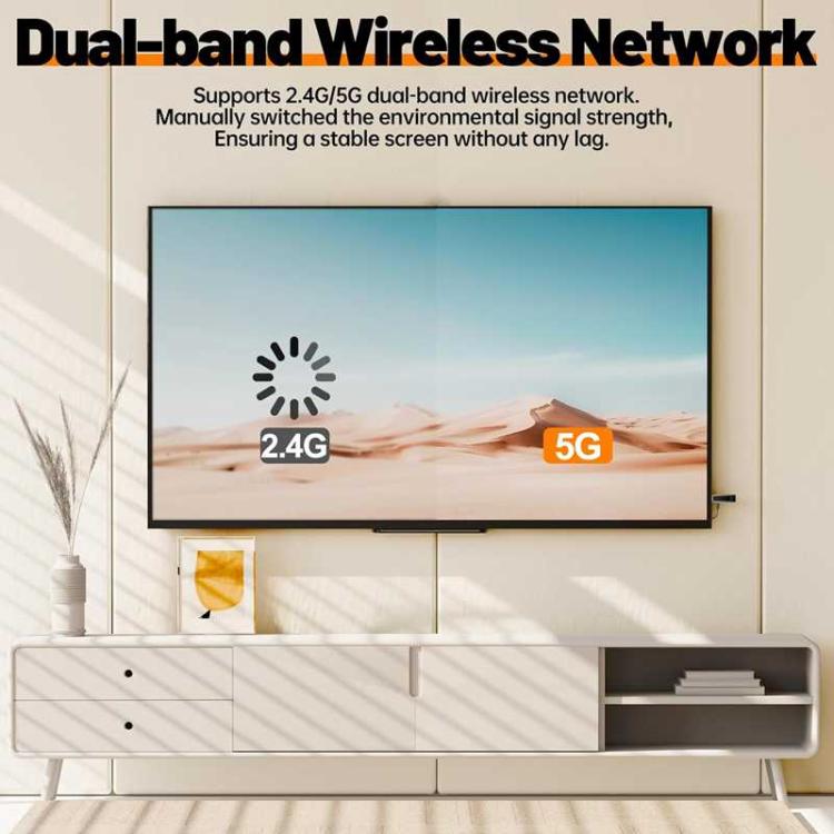 Wireless HDMI Extender 4K HD Decode 1080P Output,Monitor from PC/Laptop/Projector/TV Box