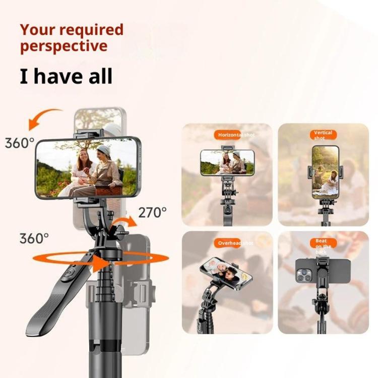 L16TT Auto Pop Up Tripod Anti Shake Floor Stand Aluminum Alloy Pole Extendable Selfie Stick, L16TT