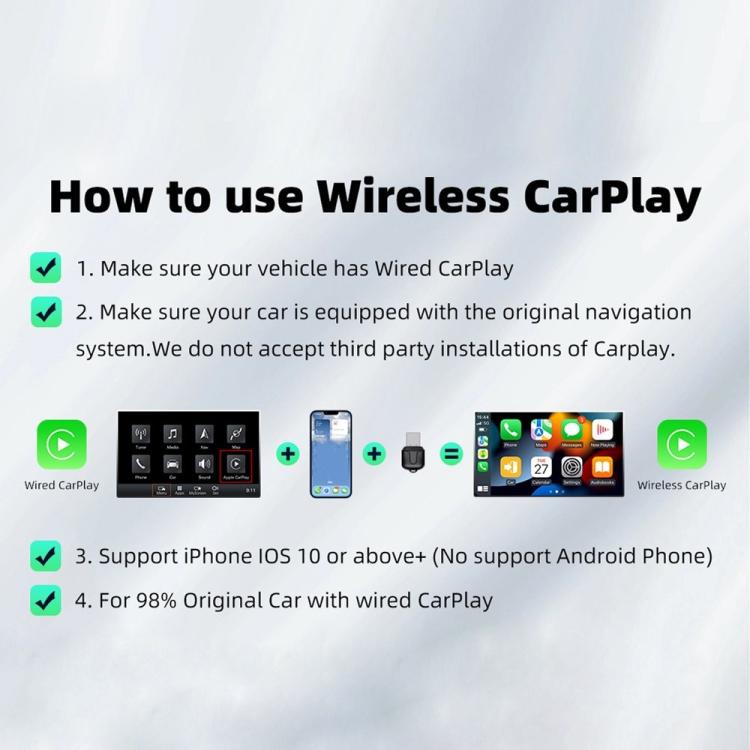 M25 Bluetooth 5.4 AI Box USB Dongle 2 in 1 For CarPlay / Android Auto Wired to Wireless Car Adapter, M25