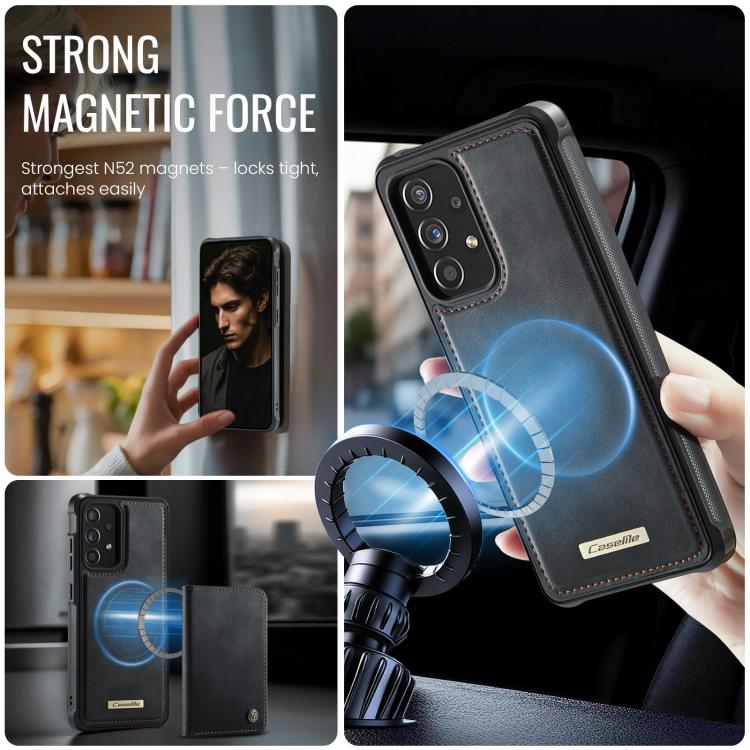 CaseMe C69 Series Magnetic Vegan Leather Back Phone Case, For Samsung Galaxy A52 / A52s 5G