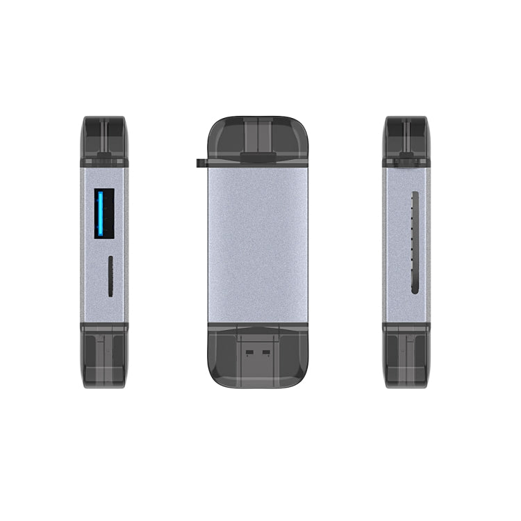 Typce-C+USB+Micro USB  OTG  Card Reader