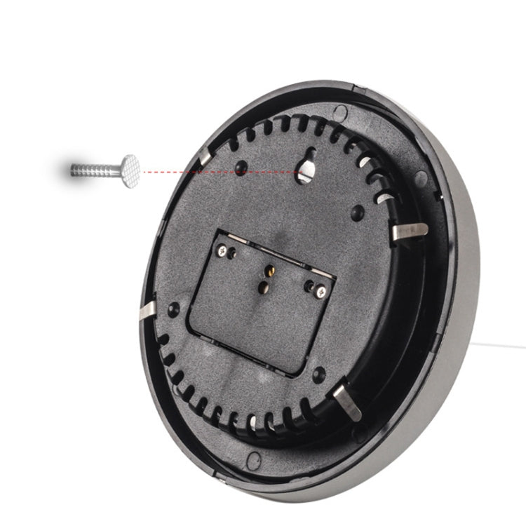 THB9392  Wall Mounted Digital Thermometer Hygrometer Household High Accuracy Pressure Gauge Air Weather Instrument Barometer, THB9392 (Gold), THB9392 132mm