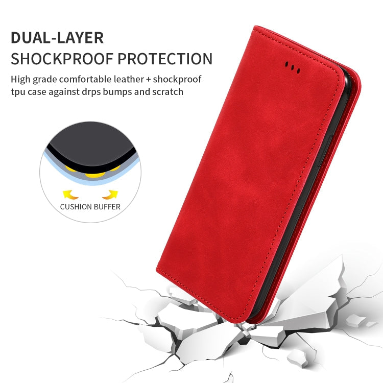 Retro Skin Feel Business Magnetic Horizontal Flip Leather Case, For Huawei Nova5i Pro