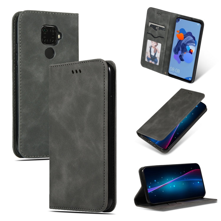 Retro Skin Feel Business Magnetic Horizontal Flip Leather Case, For Huawei Nova5i Pro