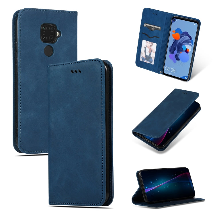 Retro Skin Feel Business Magnetic Horizontal Flip Leather Case, For Huawei Nova5i Pro