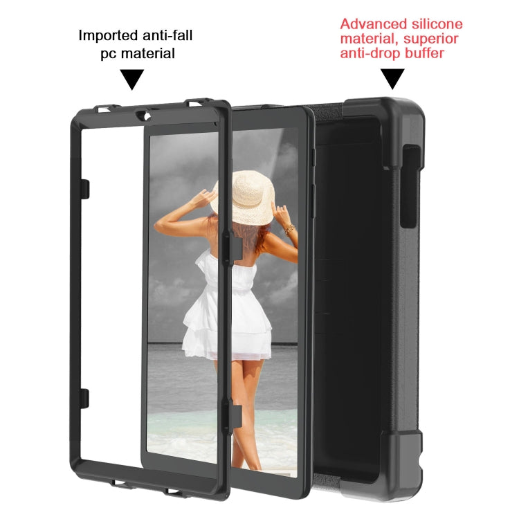 EVA + PC Flat Protective Shell with 360 ° Rotating Bracket, For Galaxy Tab A 10.1 (2019)