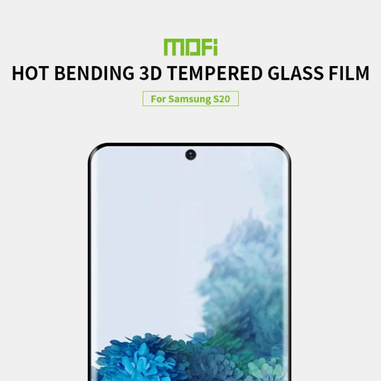 MOFI 9H 3D Explosion Proof Thermal Bending Full Screen Covered Tempered Glass Film, For Samsung Galaxy S20, For Samsung Galaxy S20 Plus, For Samsung Galaxy S20 Ultra