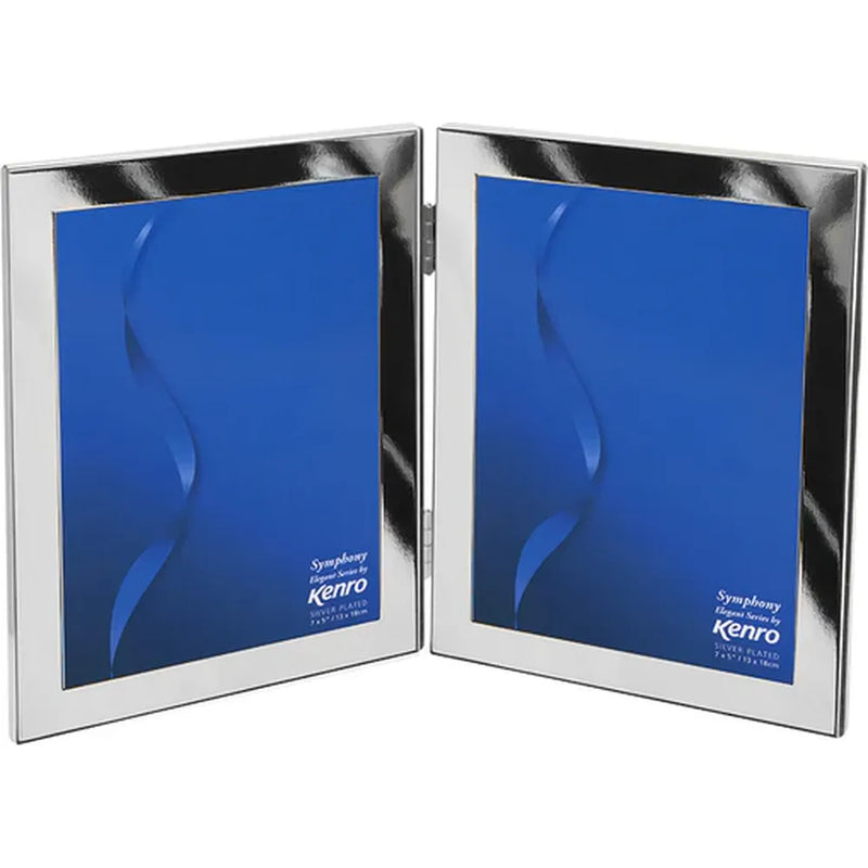 Kenro Symphony Elegant Double 6x4 Silver Plated Photo Frame