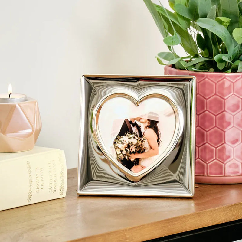 Kenro Symphony Heart 4x4 Silver Plated Frame