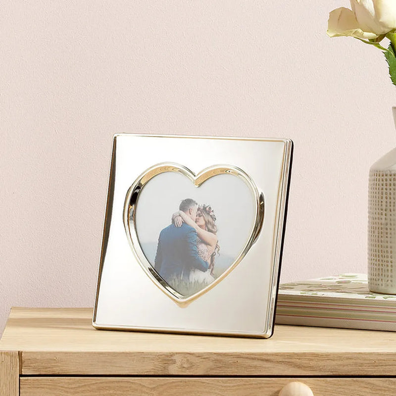 Kenro Symphony Heart 4x4 Silver Plated Frame