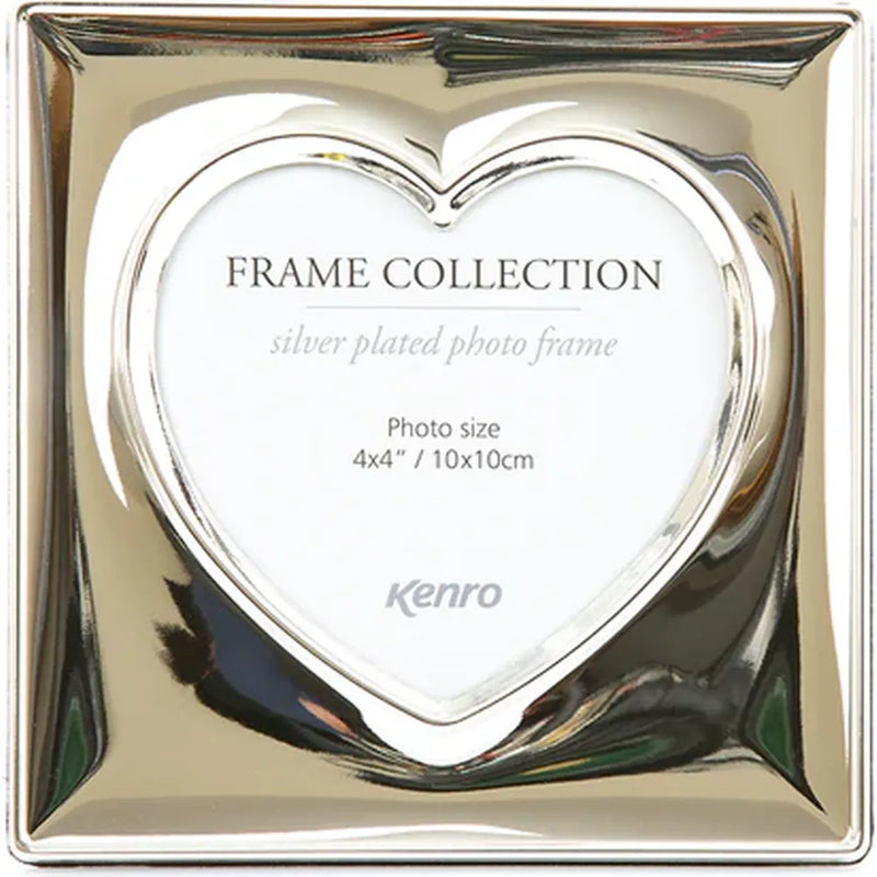 Kenro Symphony Heart 4x4 Silver Plated Frame