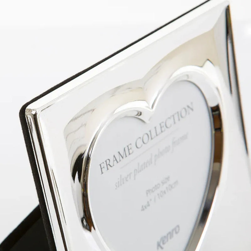 Kenro Symphony Heart 4x4 Silver Plated Frame