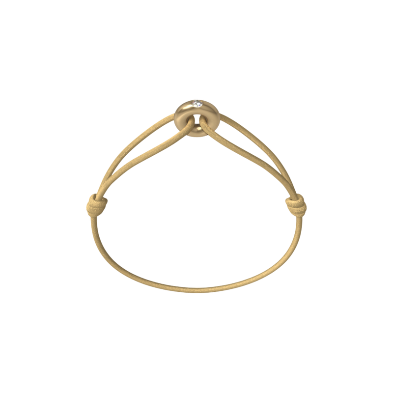 Mini Golden Soho Diamond Cord Bracelet
