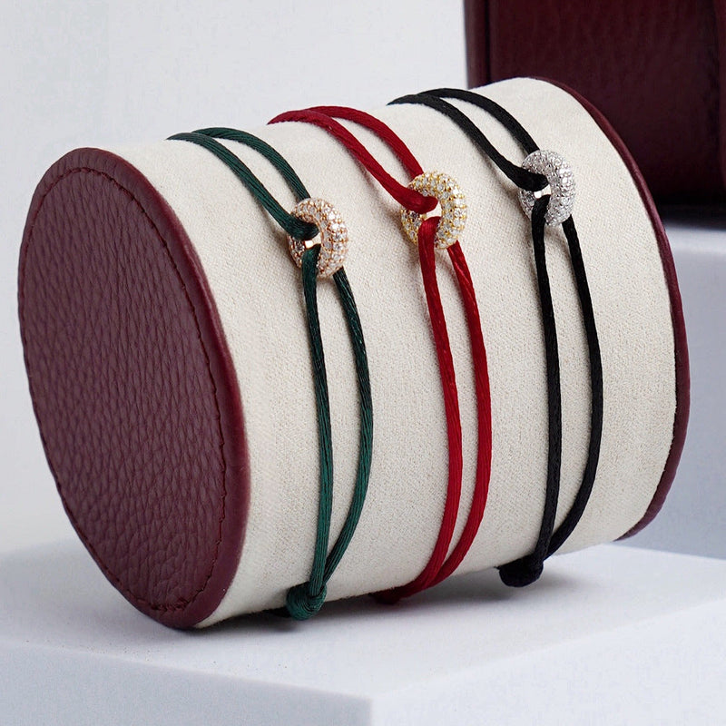 Mini Golden Soho Pavé Cord Bracelet