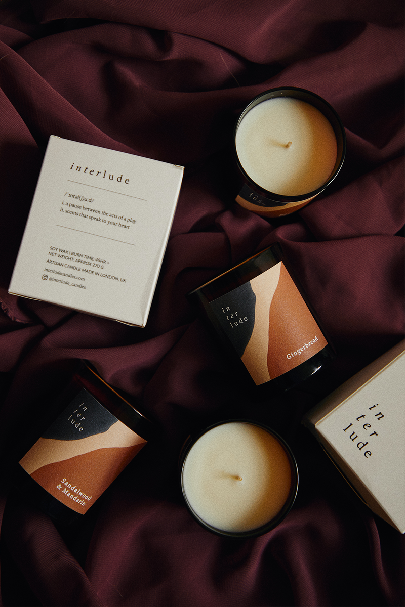 Sandalwood & Mandarin Scented Candle