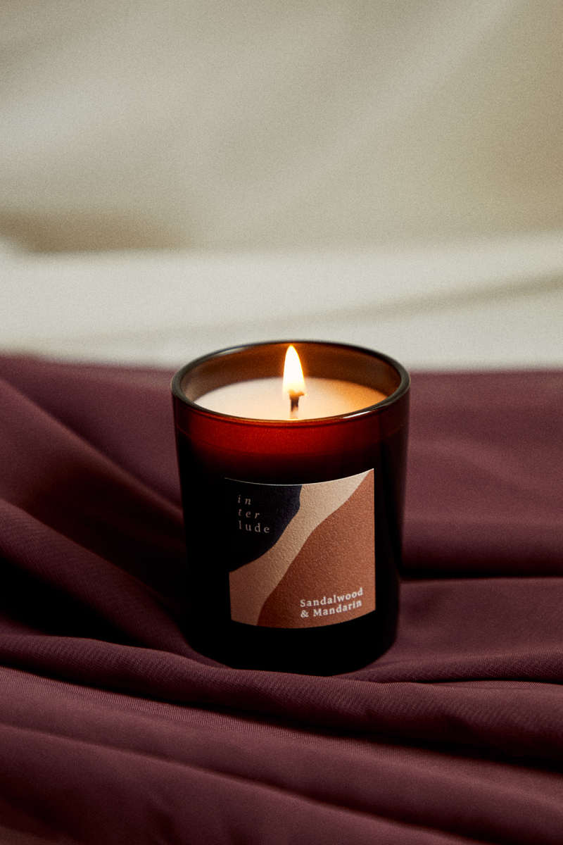 Sandalwood & Mandarin Mini Scented Candle