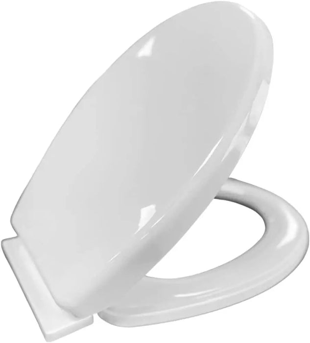 Luxury Bathroom Slow Soft Closing White Toilet Seat Easy To Clean Quick Release