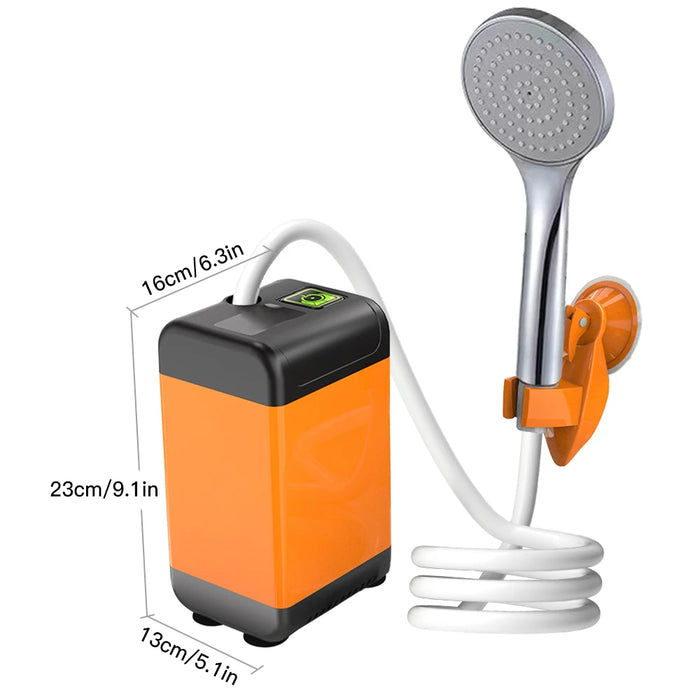 Outdoor Camping Shower Pump with Intelligent Digital Display Electric Portable Camping Shower