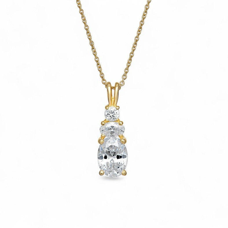 Scarlett Cubic Zirconia Drop Necklace
