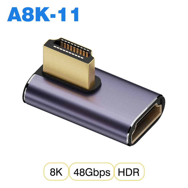 UGOURD HDMI2.1 Cable Adapter mini micro hdmi to HDMI 2.1 Converter 48Gpbs 8K60HZ 4K120HZ for HDTV Projector PS4 PS5 Laptop PC