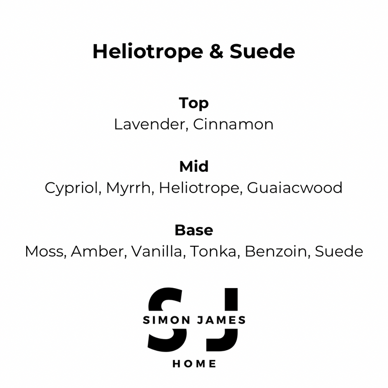 Heliotrope & Suede Candle - Handmade Soy Wax