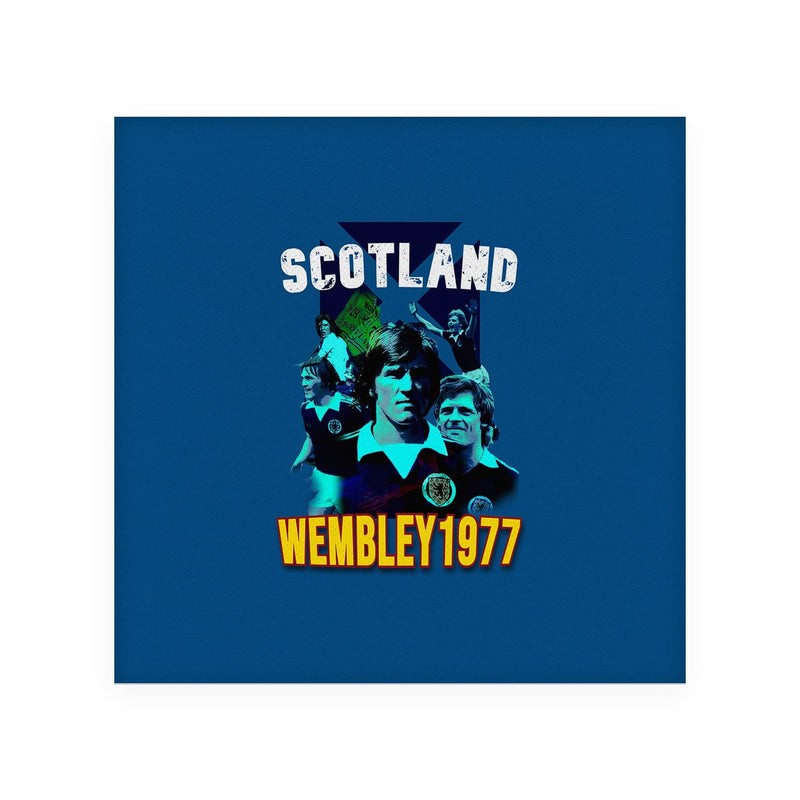 Scotland 1977 Wembley - Drinks Coaster - Square Or Circle