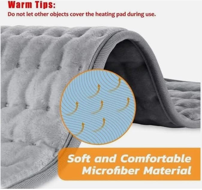 Grey Soft Fleece Heated Body Pad