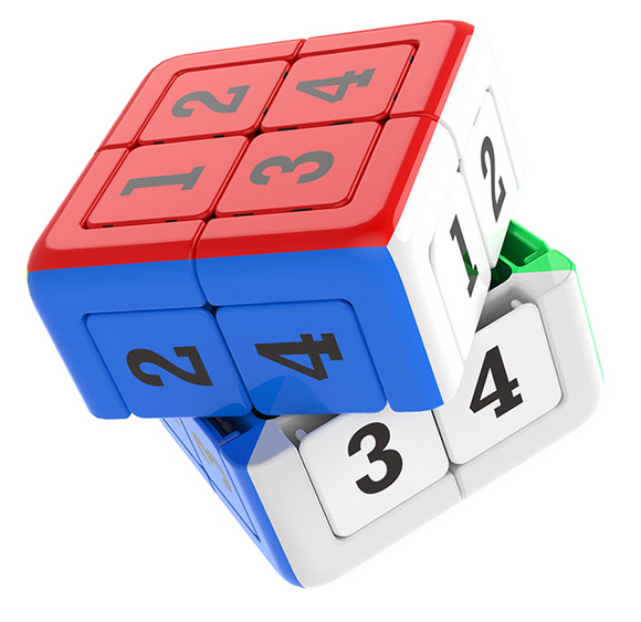 YuXin 2x2 Digital Puzzle Cube