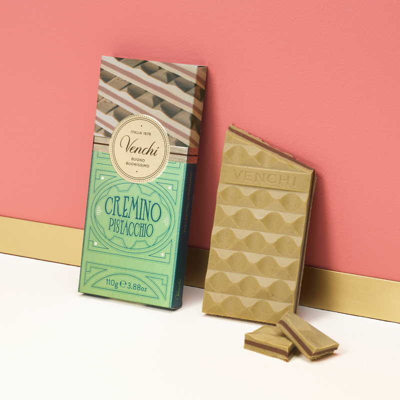 Venchi Cremino | Pistachio White Chocolate Bar | 110g