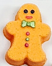 Mini Gingerbread Man Bath Bomb