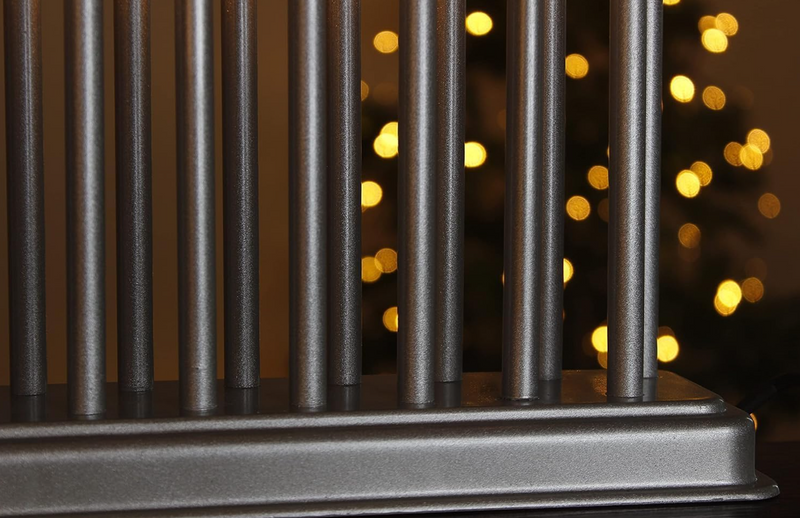 Silver Christmas LED Candle Bridge