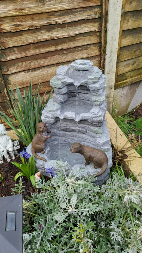 Otter Falls- Solar Powered Water fountain