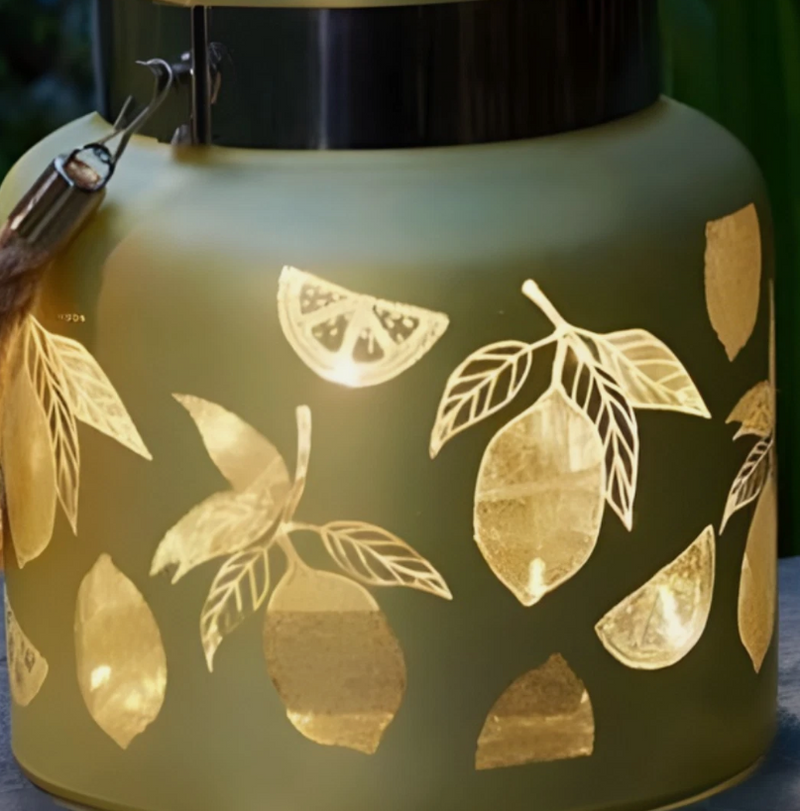 LED Lemon Hanging Solar Garden Lantern