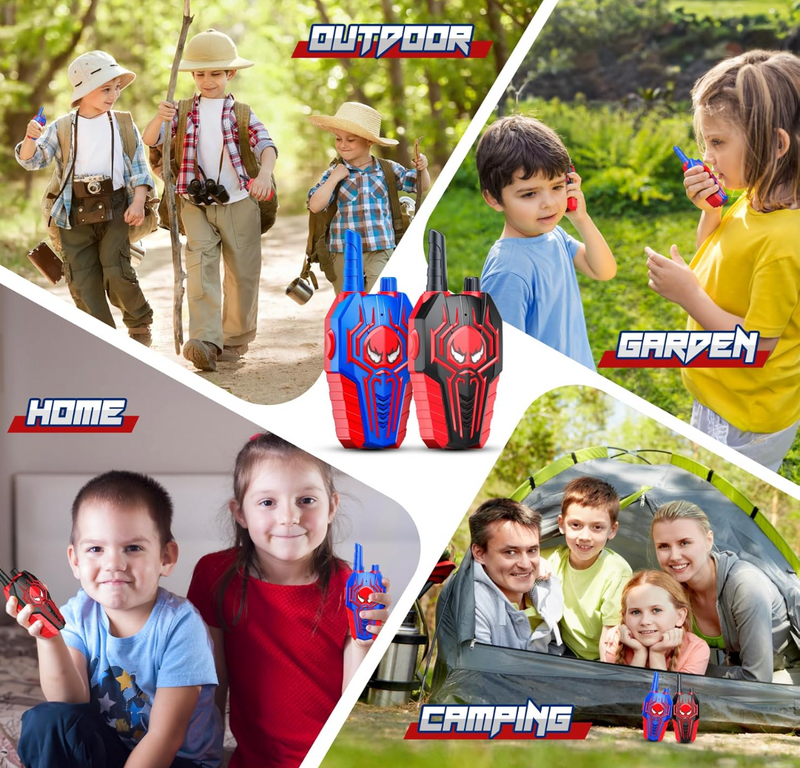 Rechargeable Kids Walkie Talkies – 2 Pack Two-Way Radio Toy with Type-C Charging, 300m Range & Drop-Proof Design – Ages 3+