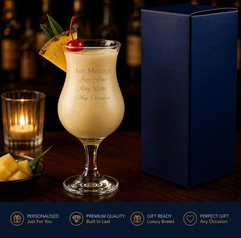 Engraved 13oz Capri Cocktail Glass