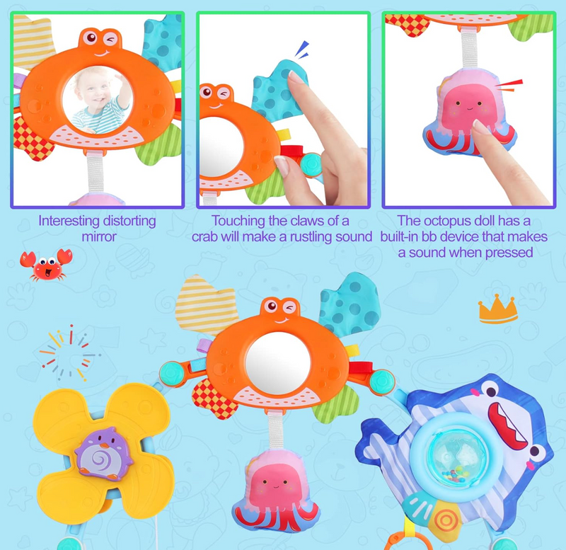Huanger Happy World Baby Play Arch – Interactive Sensory Activity Toy