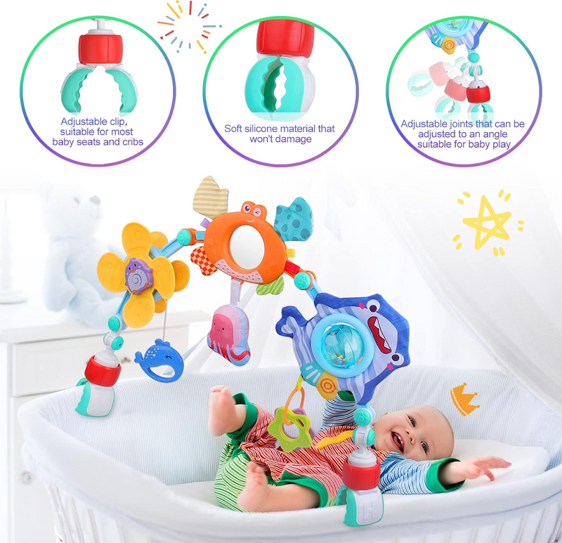 Huanger Happy World Baby Play Arch – Interactive Sensory Activity Toy