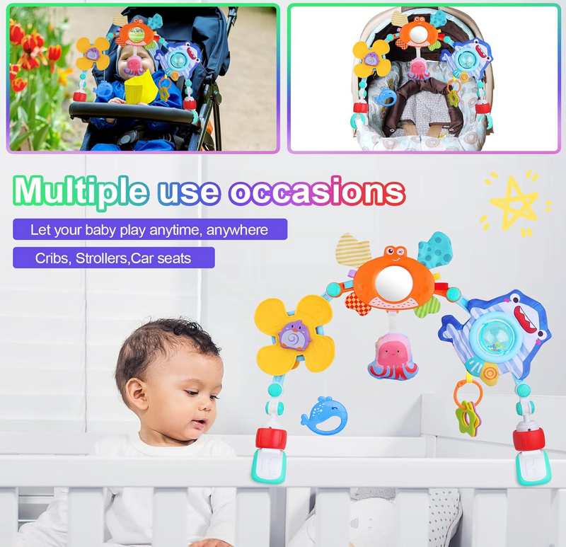 Huanger Happy World Baby Play Arch – Interactive Sensory Activity Toy