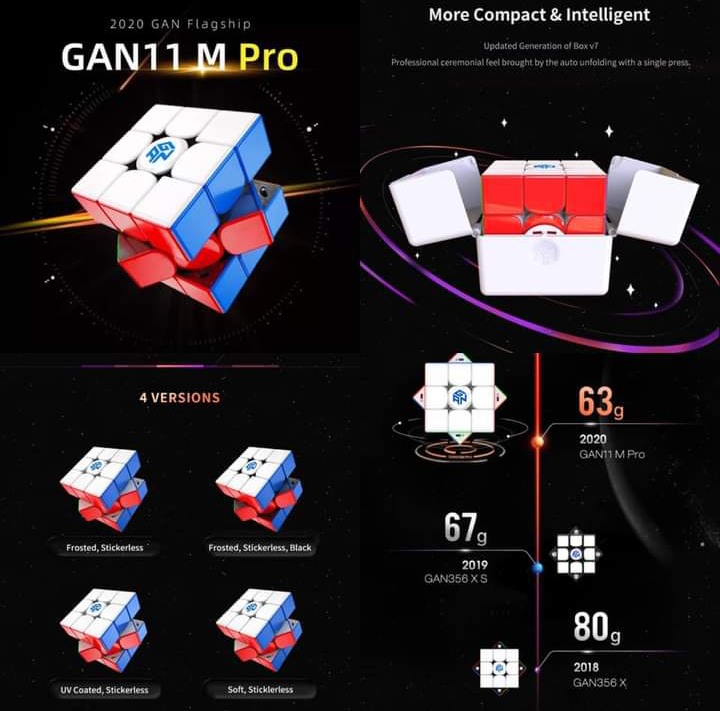 Gan 11M PRO stickerless primary