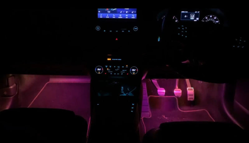Chaser Edition Bluetooth RGB Footwell Strip Kit – MK4 Focus Interior LED Upgrade