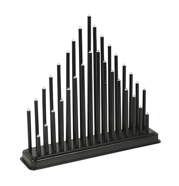 Black Christmas LED Candle Bridge