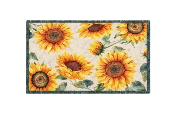 75cm Polyester Heavy Duty Sunflower Mat