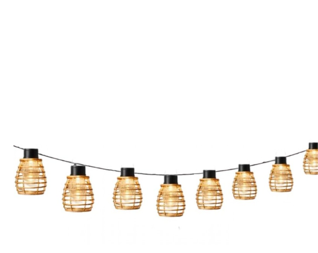 Warm White LED Solar Powered String Lights