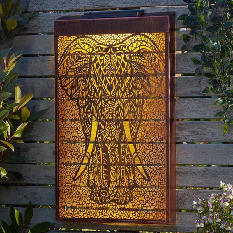 Solar LED Light Up Garden Wall Panel
