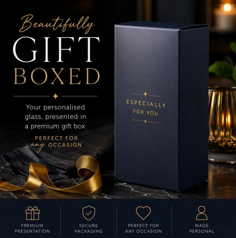 Engraved 280ml Infinity Prosecco Glass With Gift Box