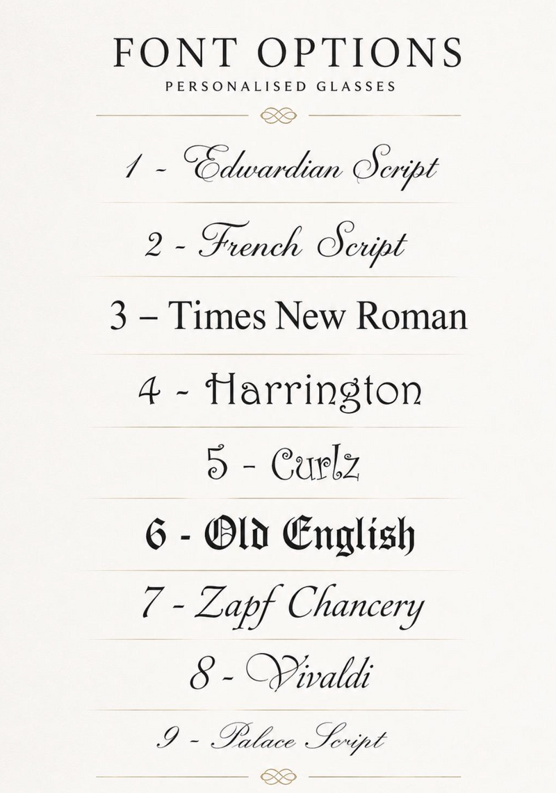 Engraved Enoteca Martini Glass