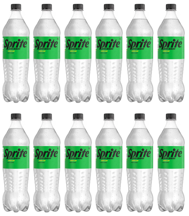 12 x Sprite Zero Sugar Lemon-Lime 1L